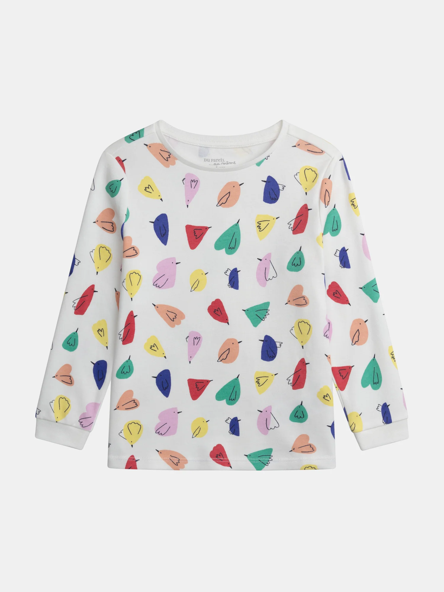 Pyjama écru imprimé all-over oiseaux pour fille - Image 10