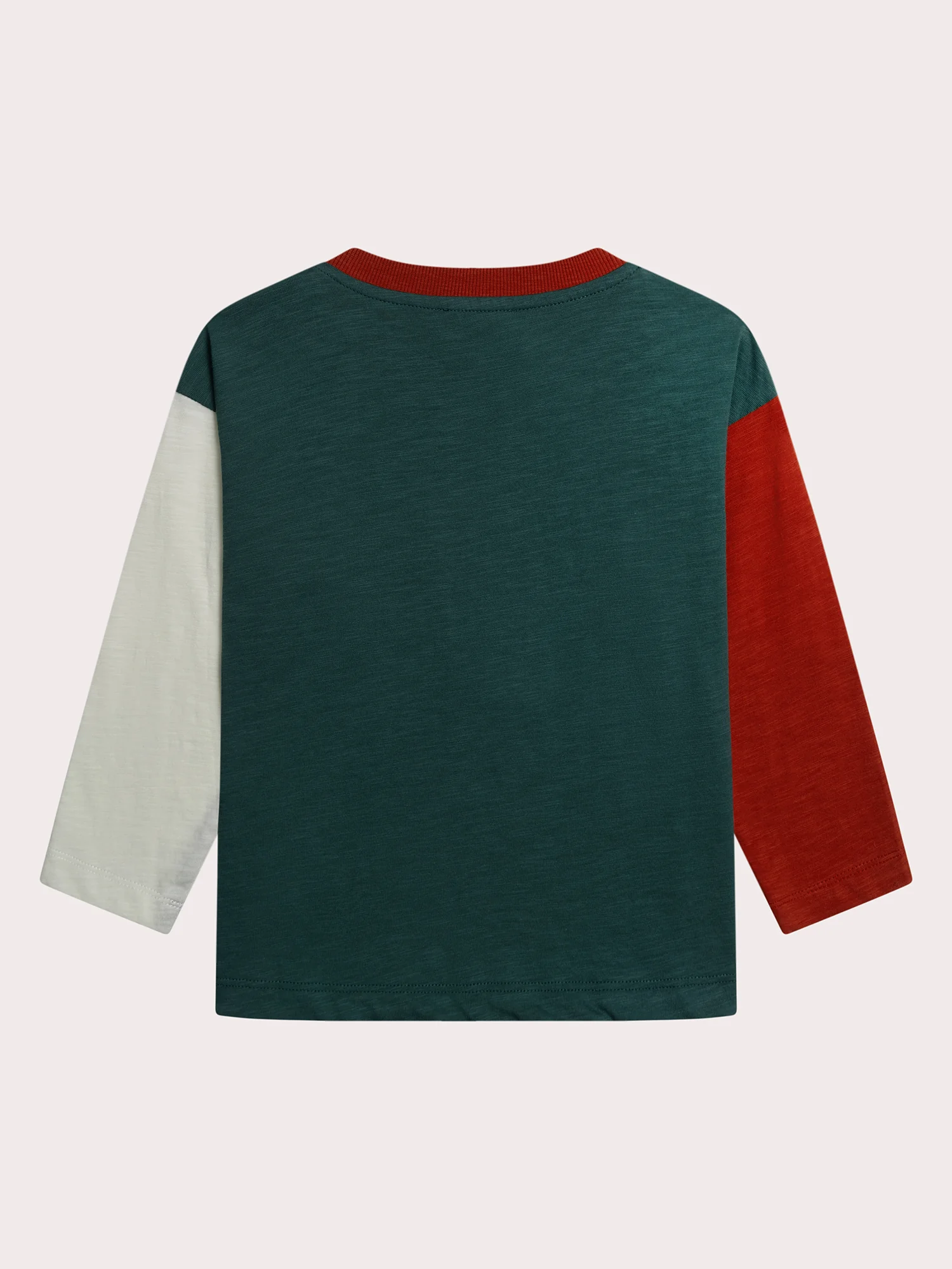 T-shirt manches longues animé avec manches contrastées - Image 3